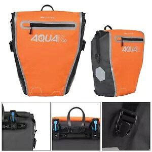IbNXtH[h ANA V20 hI[goC pjA [gbv Th obO IW Oxford Aqua V20 Waterproof Motorcycle Pannier Roll Top Saddle Bag Orange