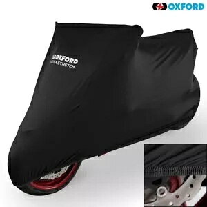 �I�b�N�X�t�H�[�h �v���e�b�N�X �X�g���b�` �t�B�b�g �C���h�A �o�C�N �o�C�N �J�o�[ �u���b�N M CV171 Oxford Protex Stretch fit Indoor Motorcycle Motorbike Cover Black Medium CV171