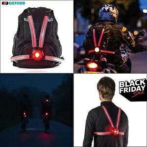 IbNXtH[h Hi Vis WPbgCgʋΌt@Co[oCNI[goCACg Oxford Hi Vis Jacket Light Commuter Fibre Optic Motorbike Motorcycle Rear Light
