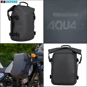 IbNXtH[h ANA C7 hI[goC NbV o[ וobO [ pbN ubN Oxford Aqua C7 Waterproof Motorcycle Crash Bar Luggage Bag Roll Pack Black