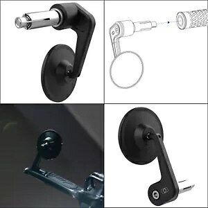 オックスフォード ストリート 右手 オートバイ バーエンド ミラー ブラック ユニバーサル バイク スクーター Oxford Street Right Hand Motorcycle Bar End Mirror Black Universal Bike Scooter
