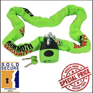 }X oCN ZLeB XNGA `F[ & VbN bN 12mm 1.8M (LOCM003) Z[ Mammoth Motorcycle Security Square Chain & Shackle Lock 12mm 1.8M (LOCM003) SALE