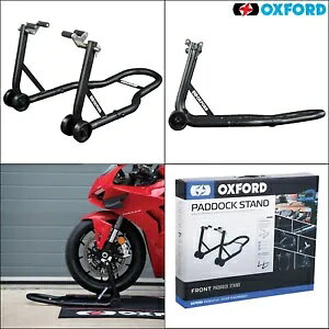 IbNXtH[hwr[f[eBoCNI[goC|\tgphbNX^h Oxford Heavy duty Motorbike Motorcycle Steel construction Front Paddock Stand