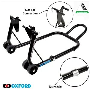 IbNXtH[h rbO ubN oCN oCN  tg phbN X^h ubN Vi Oxford Big Black Motorcycle Bike Ultra Strong Front Paddock Stand Black New