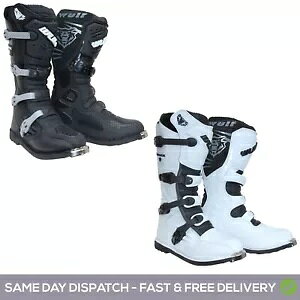 Wulfsport gbN X^[ lpgNX u[c It[h ATV _[goCN Et STCY Wulfsport Track Star Adult Motocross Boots Off Road ATV Dirt Bike Wulf All Sizes