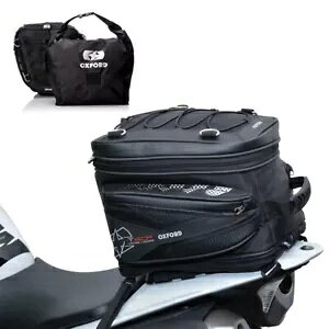 IbNXtH[h T40R hI[goC e[ pbN oCN e[ obO ubN OL325 Oxford T40R Waterproof Motorcycle Tail Pack Motorbike Tail Bag Black OL325