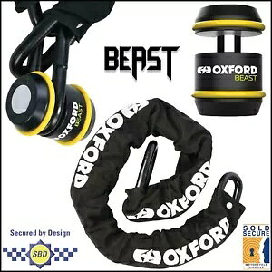 OXFORD BEAST ő&ŋbN`F[ oCNZLeB LK120 LK126 LK127 OXFORD BEAST LARGEST & STRONGEST LOCK CHAIN MOTORBIKE SECURITY LK120 LK126 LK127