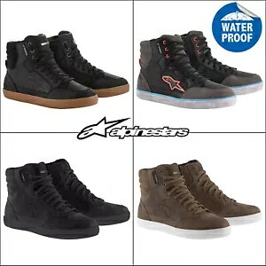 Alpinestars J-6 �h���J�W���A�� �c�[�����O �I�[�g�o�C �o�C�N �u�[�c �u���b�N �u���E�� Alpinestars J-6 Waterproof Casual Touring Motorcycle Motorbike Boots Black Brown