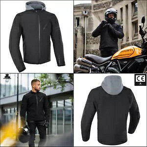 IbNXtH[h t@h hI[goC WPbg tp[J[ R[g ubN Oxford Faringdon Waterproof Motorcycle Jacket Moped Hoodie Coat Black