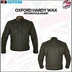 Oxford Hardy bNX Rbg I[goC oCN WPbg - I[u Oxford Hardy Wax Cotton Motorcycle Motorbike Jacket - Olive