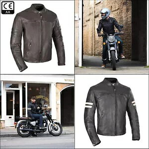IbNXtH[h zg Y U[ I[goC WPbg NVbN g N[U[ ubN uE Oxford Holton Mens Leather Motorcycle Jacket Classic Retro Cruiser Black Brown