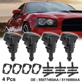 4 個車のフロントガラスワイパーウォッシャーノズルジェットダッジネオン 5116088AA 4pcs Car Front Windshield Wiper Washer Nozzle Jet for Dodge Neon 5116088AA