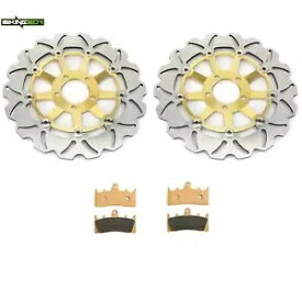 フロントブレーキローターディスク + パッド ZRX1200R/S 01-08 ZX9R 00 01 ZRX1100 カワサキ用 Front Brake Rotors Discs+Pads ZRX1200R/S 01-08 ZX9R 00 01 ZRX1100 For Kawasaki
