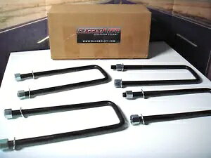 U �{���g 4 F-150 9-1/2 �C���` ���[�t�X�v�����O�p���ȃ��A���t�g 2004-2019 �t�H�[�h X7 U-Bolts 4 F-150 9-1/2 For Leaf Springs Rugged Rear Lift 2004-2019 Ford X7 �y���s�A���i�z