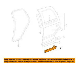 �h�A���[���f�B���O �g���C���u���C�U�[ �W�~�[�u���C�U�[ 99-2005 �z���C�g ���A �X�g���b�v GM 15090384 X1 Door Molding Trailblazer Jimmy Blazer 99-2005 White Rear Strip GM 15090384 X1 �y���s�A���i�z