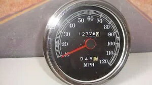 Xs[h[^[ 5C` n[[ Vxwbh pwbh AiO Be[W 12778 }C A3 ɓK Speedometer 5" Harley Fits Shovelhead Panhead Era Analog Vintage 12778 Miles A3