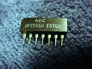 IC NEC upc555H 7 �s���`�b�v�A���v�����`�b�v PC ��H����B���e�[�W HB IC NEC upc555H 7 PIN Chip Amplifier Integrated Chip PC Circuit Board Vintage HB �y���s�A���i�z