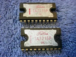 IC  TA7215P yA`bvAv`bv PC HBe[W IC TOSHIBA TA7215P Pair Chip Amplifier Integrated Chip PC Circuit Board Vintage