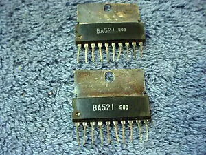 IC OH BA521 yAAv`bv PC H NOS Be[W IC Mitsubishi BA521 Pair Amplifier Integrated Chip PC Circuit Board NOS Vintage