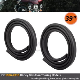 39インチ ブラックラバーインナーフェアリングトリムシール ハーレーストリートエレクトラグライド 96-13用 39" Black Rubber Inner Fairing Trim Seal For Harley Street Electra Glide 96-13