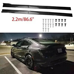 NCX[ 200 300 J[{t@Co[TChXJ[gbJ[plX|C[bv 86.6 "/2.2 [g For Chrysler 200 300 Carbon Fiber Side Skirt Rocker Panel Spoiler Lip 86.6"/2.2M