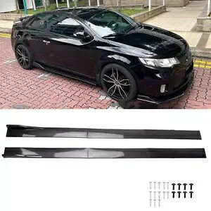 NtHeN[v SX J[{ 86.6 "2.2 [gTChXJ[gbJ[Xvb^[plbvLbg For Kia Forte Koup SX Carbon 86.6" 2.2m Side Skirt Rocker Splitter Panel Lip Kit