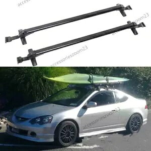 �A�L���� RSX 02-06 43.3 �g�b�v���[�t���b�N�N���X�o�[�ו��ݕ��L�����A ���b�N�t�� For Acura RSX 02-06 43.3 Top Roof Rack Crossbars Luggage Cargo Carrier w/ Locks �y���s�A���i�z