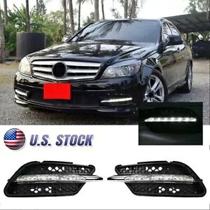 LED DRL tHOvfC^CjOCg xc W204 C300 C350 X|[c 2008-2011 A LED DRL Fog Lamp Daytime Running Light For Benz W204 C300 C350 Sport 2008-2011 A