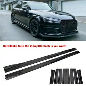 AEfB A3 A4 A5 A6 A7 B8 B9 S5 86.6 ''TChXJ[gXvb^[bvLbg For Audi A3 A4 A5 A6 A7 B8 B9 S5 86.6'' Side Skirts Extension Splitter Lip Kit