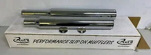 bV 2.0 C` `bvJbg }t[ N[ n[[_rbh\ 2000-2006 FLSTF FXSTD Rush 2.0h Tip Cut Mufflers Chrome Harley Davidson 2000-2006 FLSTF FXSTD