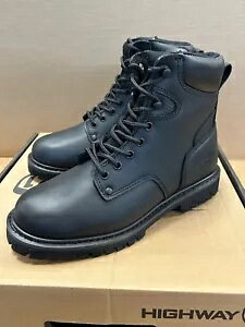 nCEFC 21 RPM ubN [^[TCN u[c Y TCY 8A10A12 & 14 *I[v{bNX* Highway 21 RPM Black Motorcycle Boots Men's Sizes 8, 10, 12 & 14 *OPEN BOX*