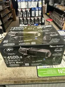 KFI XeX EC`  4500|h P[u I[v {bNXt KFI Stealth Winch Wide 4500lbs with Synthetic Cable Open Box
