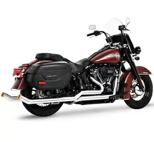 フリーダム パフォーマンス エキゾースト タックアンドアンダー アップスイープ クローム/ゴールド HD ソフテイル HD01450 Freedom Performance Exhaust Tuck-N-Under Upsweep Chrome/Gold HD Softail HD01450