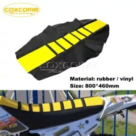 ノンスリップダートバイクイエロー&ブラックシートカバースズキRMZ 250 DRZ400 RM250 450用 Non-Slip Dirt Bike Yellow & Black Seat Cover For Suzuki RMZ 250 DRZ400 RM250 450