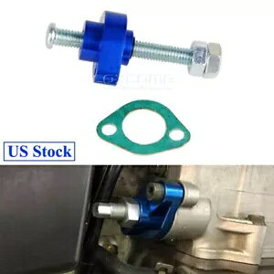 �z���_ VTR 1000 �X�[�p�[�z�[�N�p�A���~�j�E�� �u���[ �}�j���A�� �J�� �^�C�~���O �`�F�[�� �e���V���i�[ Aluminum Blue Manual Cam Timing Chain Tensioner For Honda VTR 1000 Super Hawk �y���s�A���i�z