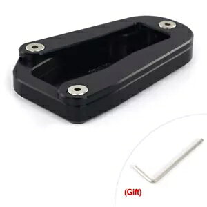 Kickstand Side Enlarger Plate Pad Fit For Ducati Diavel 1260/S 2019-2024 Black Kickstand Side Enlarger Plate Pad Fit For Ducati Diavel 1260/S 2019-2024 Black