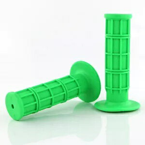 7/8C` 22mm \tgo[nhObṽyA }n DT125 TT350 TT600 O[ɓK Pair Of 7/8" 22mm Soft Rubber Hand Grips Fit For Yamaha DT125 TT350 TT600 Green