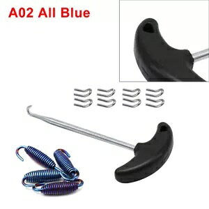 GL][XgpCv}t[tXvOtbNZbgNXeXu[Lbgmo Exhaust Pipe Muffler Mounting Springs Hooks Set Link Stainless Steel Blue Kit mo