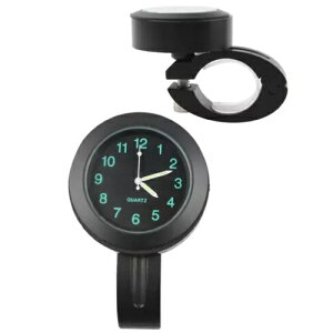 7/8C`I[goCnho[NbN}Ego[NH[cvhjo[T 7/8" Motorcycle Handlebar Clock Mount Bar Quartz Watch Waterproof Universal