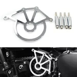 スプロケット カバー チェーン保護 2007-14 スラクストン 900 スクランブラー 06-14 シルバー Sprocket Cover Chain Protection for 2007-14 Thruxton 900 Scrambler 06-14 Silver