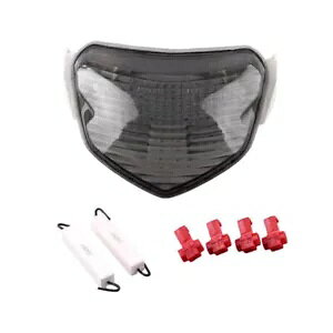 スモーク LED テールライト 一体型ウインカー付き スズキ GSXR600 750 04-05 に適合 Smoke LED Taillight W/ Integrated Turn Signals Fit SUZUKI GSXR600 750 04-05