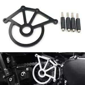 スプロケット カバー チェーン保護 2007-14 スラクストン 900 スクランブラー 2006-14 ブラック Sprocket Cover Chain Protection for 2007-14 Thruxton 900 Scrambler 2006-14 Black