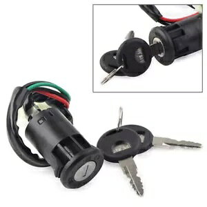 I[goCZLeB 4 C[_΃XCb`bN 2 L[tz_ CG125 pZbg Motorcycle Security 4 Wires Ignition Switch Lock with 2 Keys Set For Honda CG125
