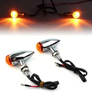 Ao[ LED ~j ubN [^[ ^[ VOi Cg tBbg N[U[ `bp[ JX^ Amber LED Mini Black Motor Turn Signal Lights Fit Cruiser Chopper Custom
