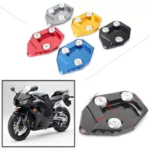 tbgLbNX^hTChX^hv[gpbhz_ CBR600RR F5 2007 -15 BLK Foot Kickstand Side Stand Plate Pad Extension For HONDA CBR600RR F5 2007 -15 BLK