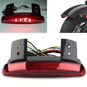 n[[uCNAEg{o[pԐFLEDAtF_[GbWu[Le[Cgbh Red LED Rear Fender Edge Brake Tail Light Red For Harley Breakout Bobber