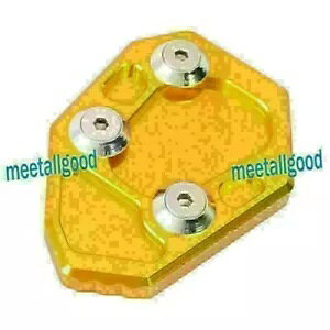 1PC gTChX^hLbNX^hv[gpbhS[htBbg BMW S1000RR 2010 - 2014 1PC Enlarge Side Stand Kickstand Plate Pad Gold fit BMW S1000RR 2010 - 2014