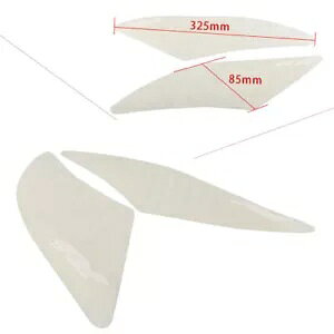 2x �z���C�g�^���N�g���N�V�����T�C�h�p�b�h�K�X�R���j�[�O���b�v�f�J�[�����}�n R6 2017-2018 2x White Tank Traction Side Pad Gas Fuel Knee Grip Decal For YAMAHA R6 2017-2018