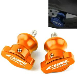 2 �X�C���O�A�[���X���C�_�[�X�v�[���X�^���h�l�W M8 �z���_ CBR600RR 2003-2017 �I�����W 2PCS Swingarm Sliders Spools Stand Screws M8 For Honda CBR600RR 2003-2017 Orange �y���s�A���i�z