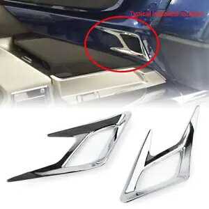 N[AtF_[xggANZgGACe[NJo[tBbgz_ GL1800 18-20 Chrome Rear Fender Vent Trim Accent Air Intake Cover Fit Honda GL1800 18-20